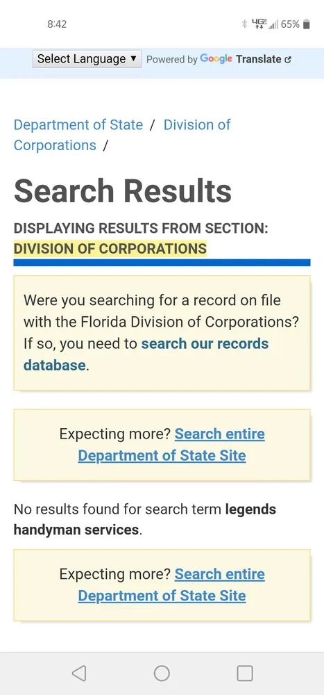 Slide of Legends Handyman Service