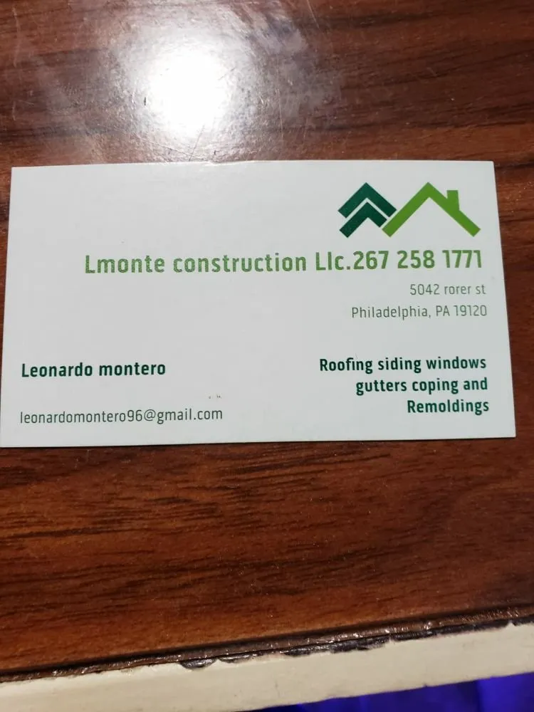 Slide of Lemonte Construction