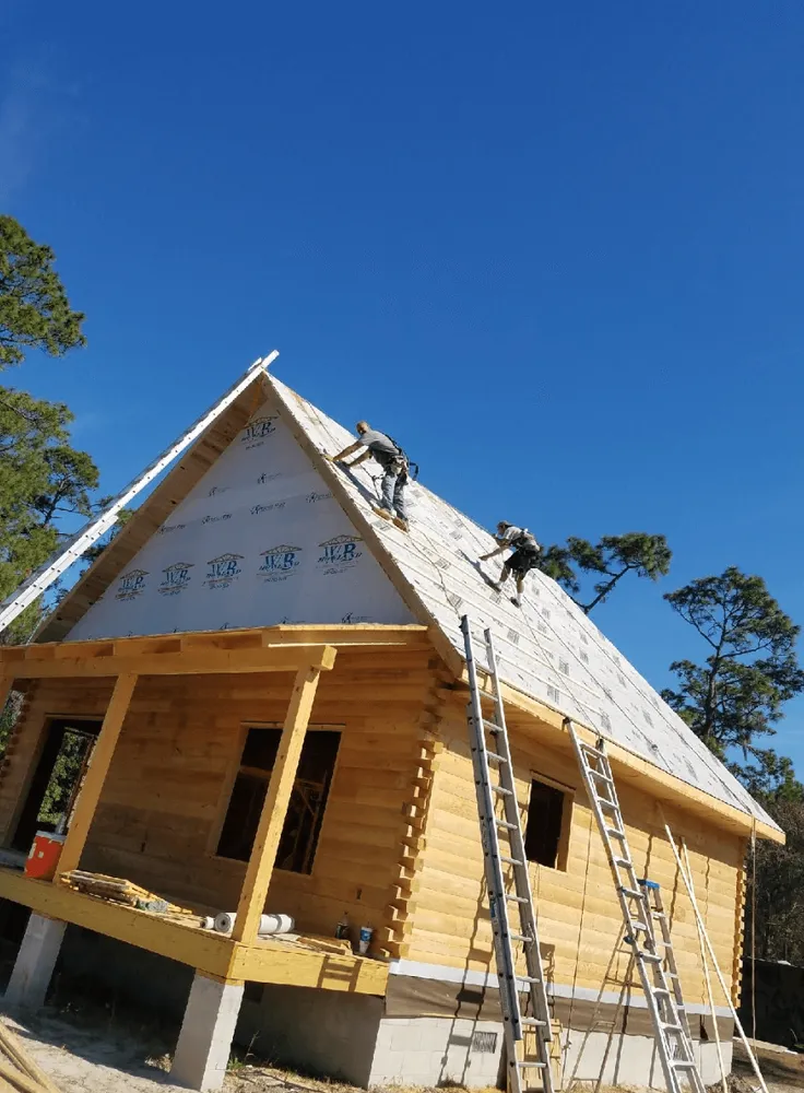 Slide of Lens Reroofing and Repairs