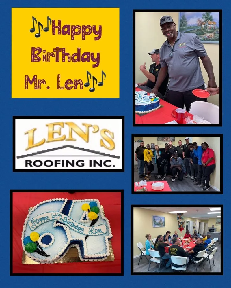 Slide of Len's Roofing