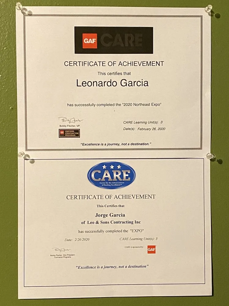 Slide of Leo & Son's Contracting