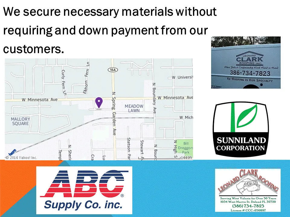 Slide of Leonard Clark Roofing