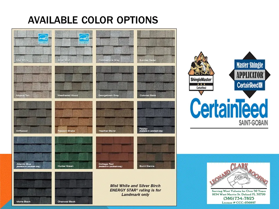 Slide of Leonard Clark Roofing