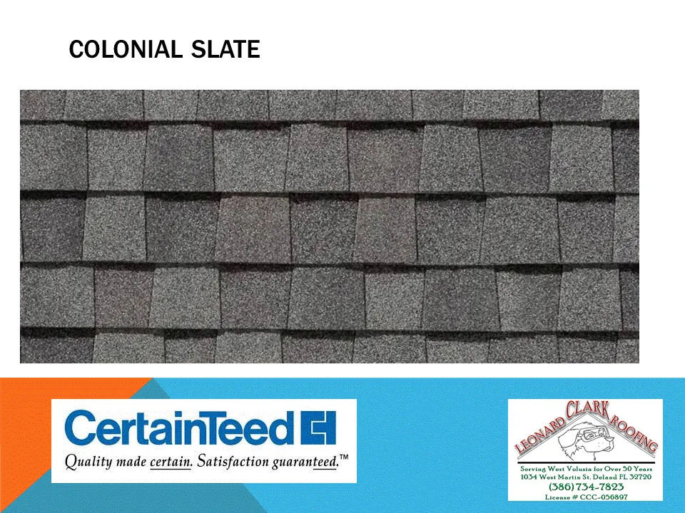 Slide of Leonard Clark Roofing