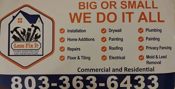 Less Fix It Home Remodeling & Renovations Logo