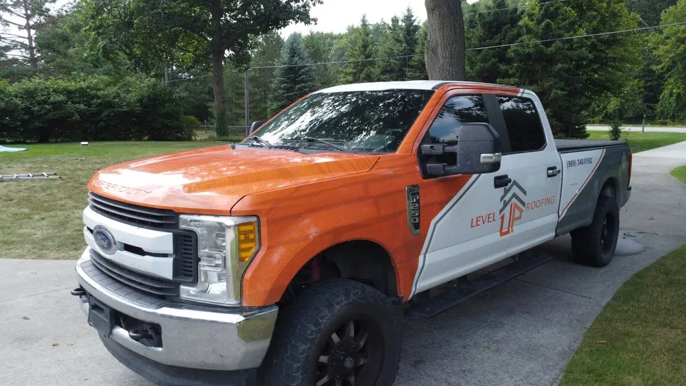 Slide of Level Up Roofing