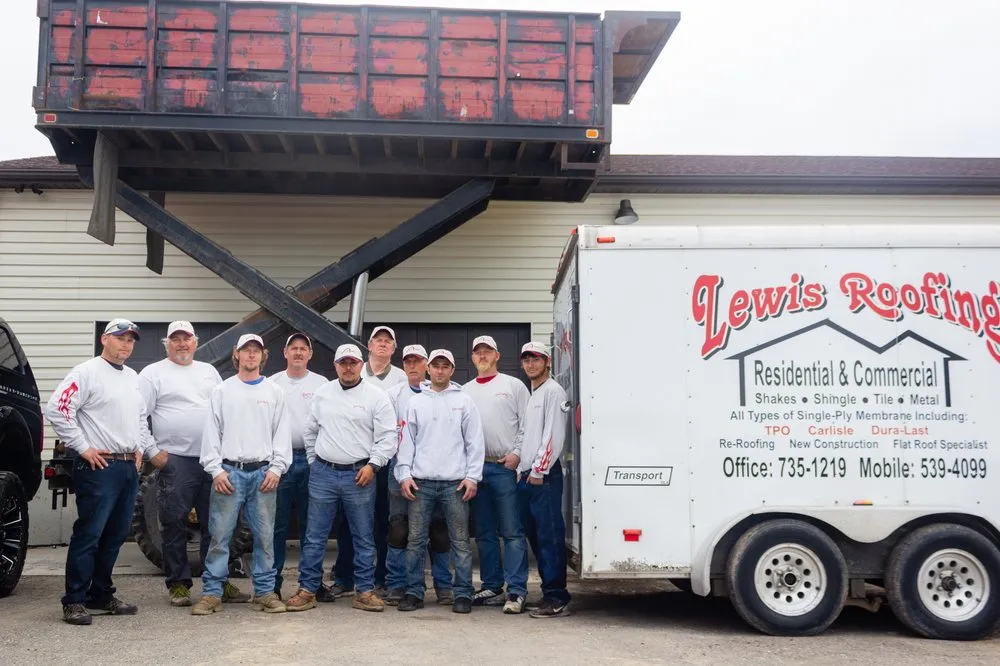 Slide of Lewis Roofing