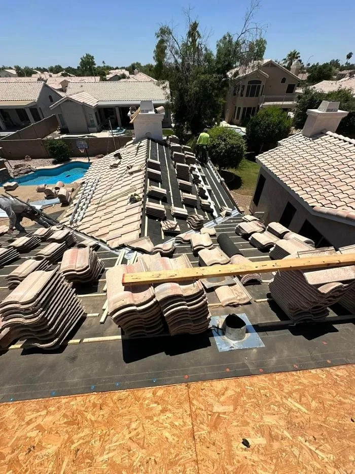 Local storm damage roof repair same-day service in Wittmann, AZ by LHF Roofing