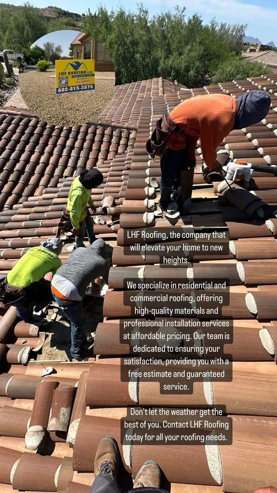 Licensed roof inspection experts serving Wittmann, AZ - LHF Roofing