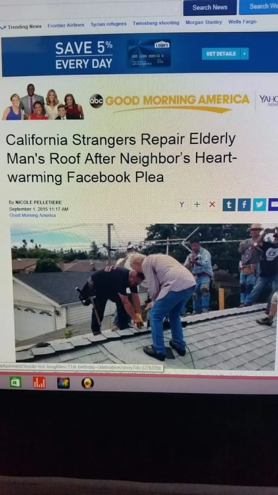 Slide of Liberty Roofing