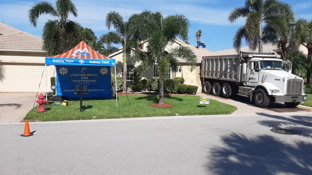 Slide of Lifetime Metal and Tile Roofing