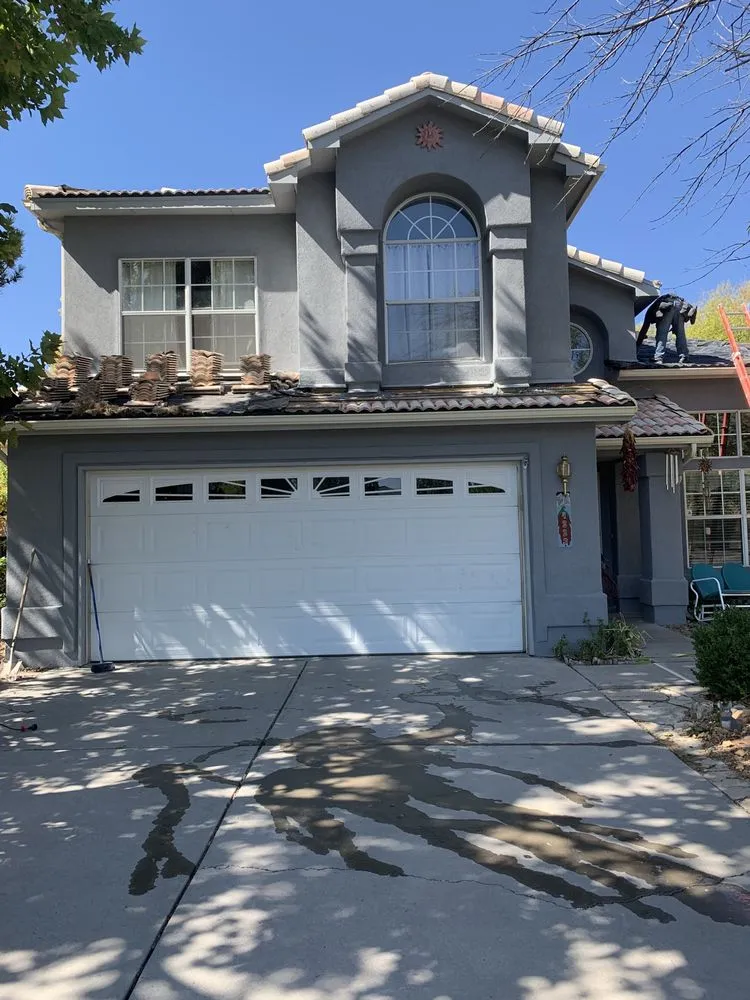 Slide of Lifetime Roof and Stucco