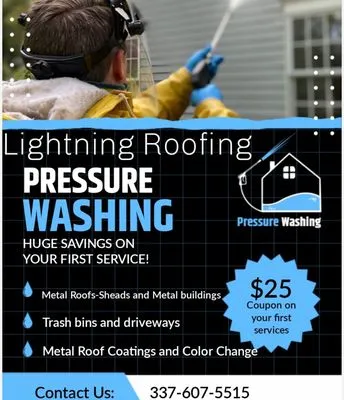 Lightning Roofing Logo