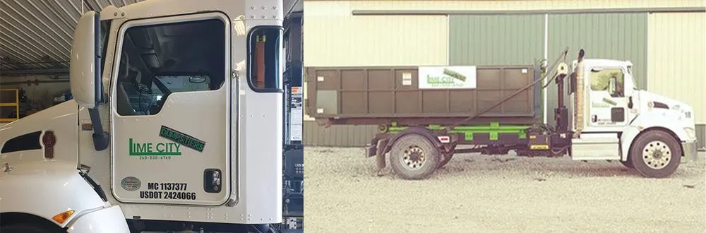 Slide of Lime City Dumpsters