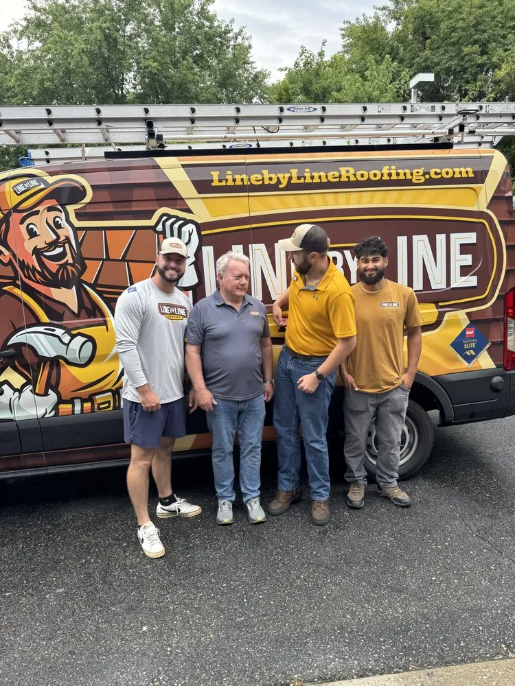 Slide of Line by Line Roofing