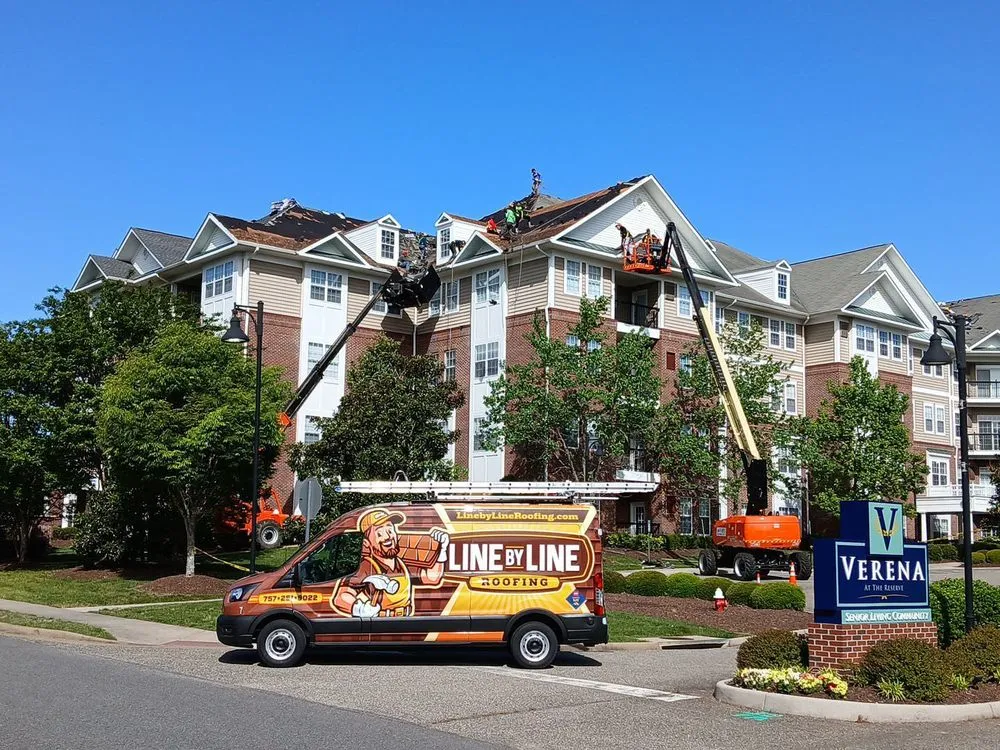 Slide of Line by Line Roofing