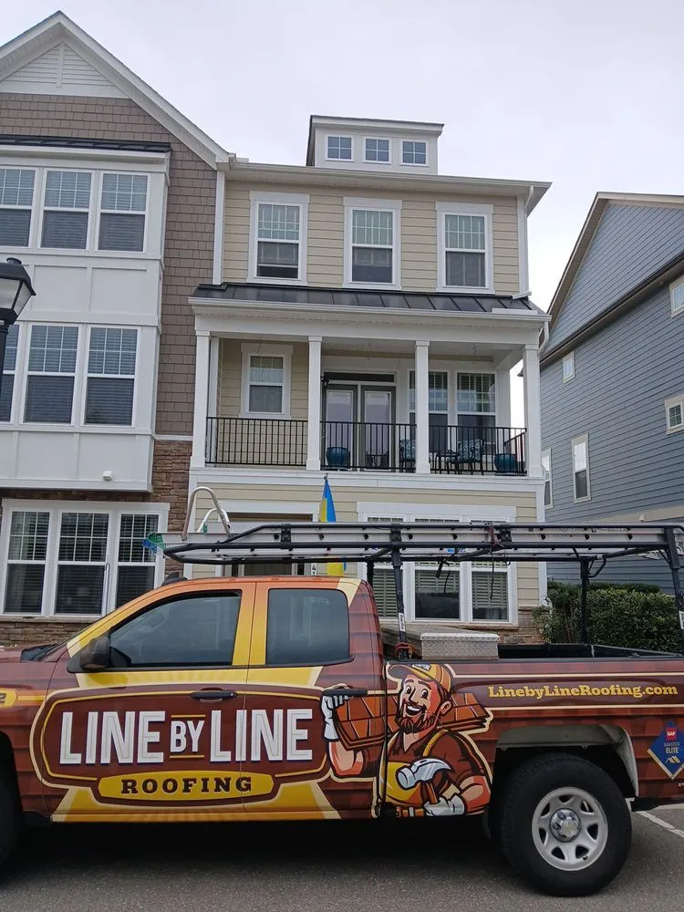 Slide of Line by Line Roofing
