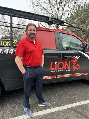 Lion Roofing & Gutters Logo