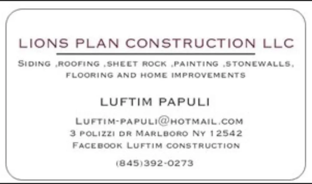 Slide of Lion’s Plan Construction