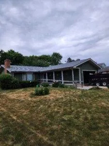 Emergency roof replacement in Newark, IL by LJI Exteriors
