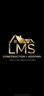 LMS Construction & Roofing Logo