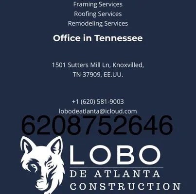 Lobo De Atlanta Construction Logo