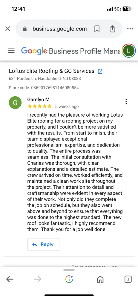 Slide of Loftus Elite