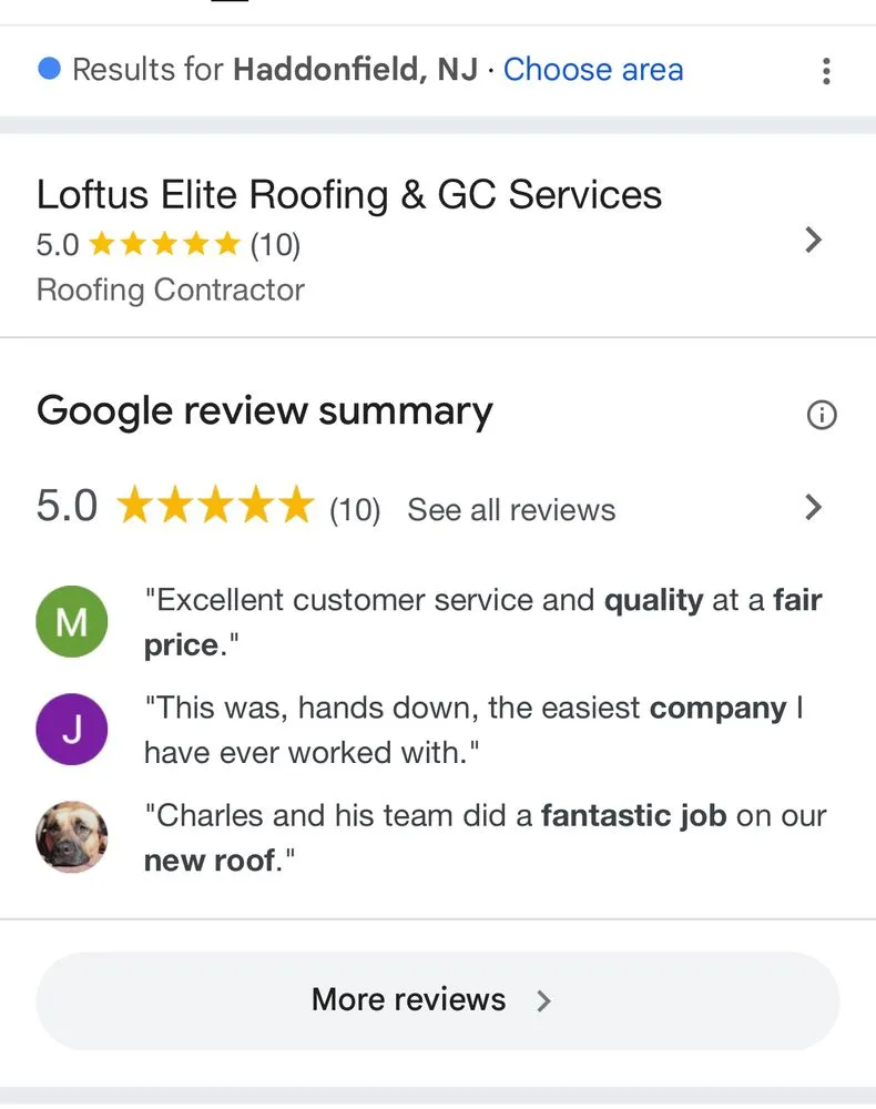 Slide of Loftus Elite