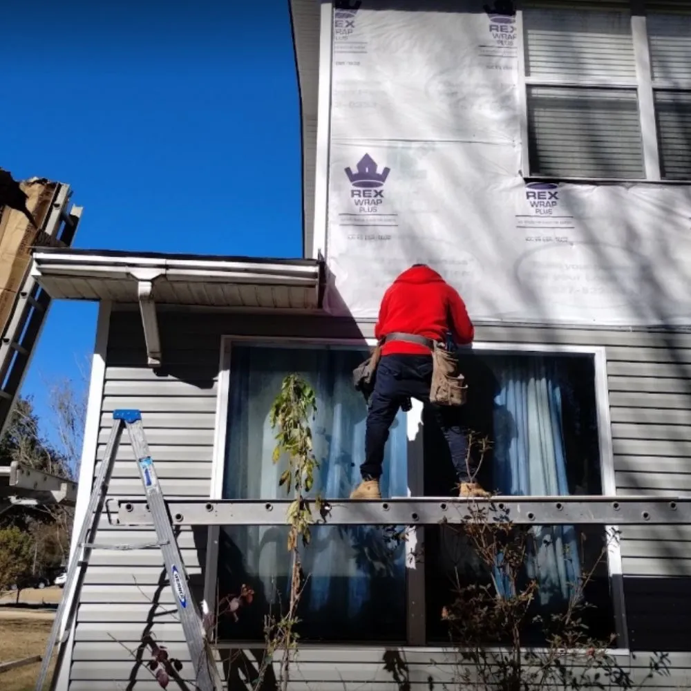 Slide of Lone Wolf Roofing