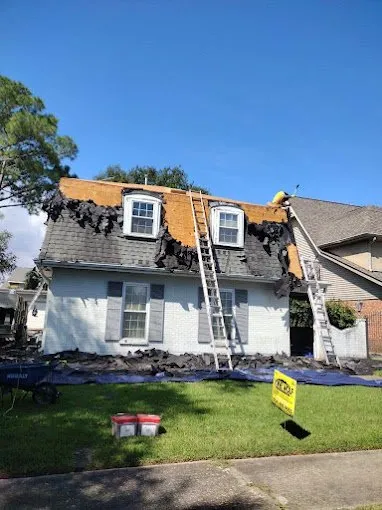 Slide of Lone Wolf Roofing