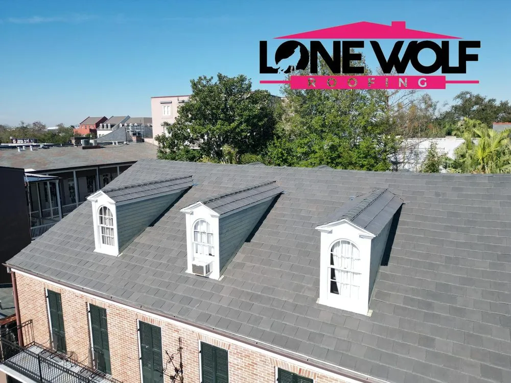 Slide of Lone Wolf Roofing
