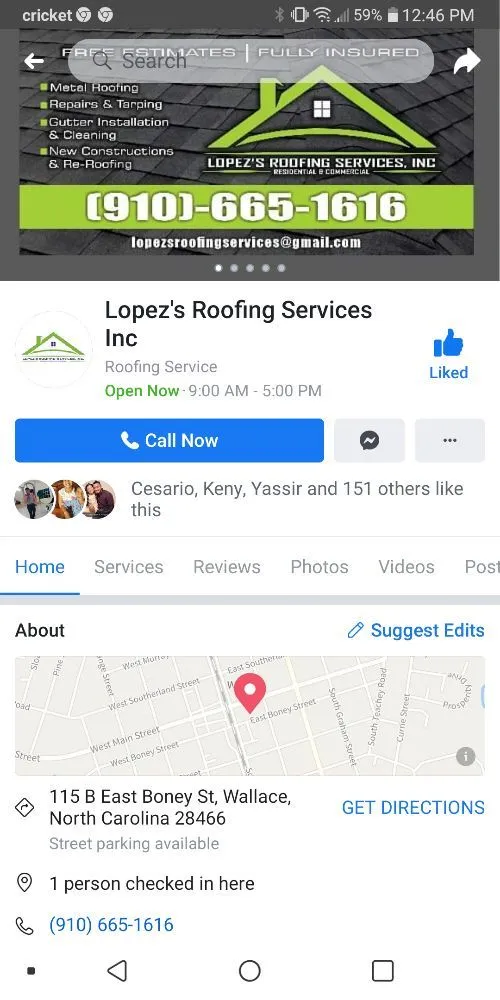 Slide of Lopez's Roofing Services