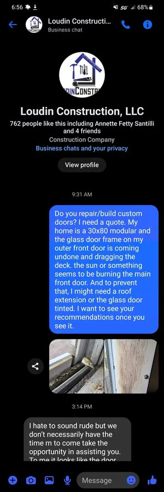 Slide of Loudin Construction