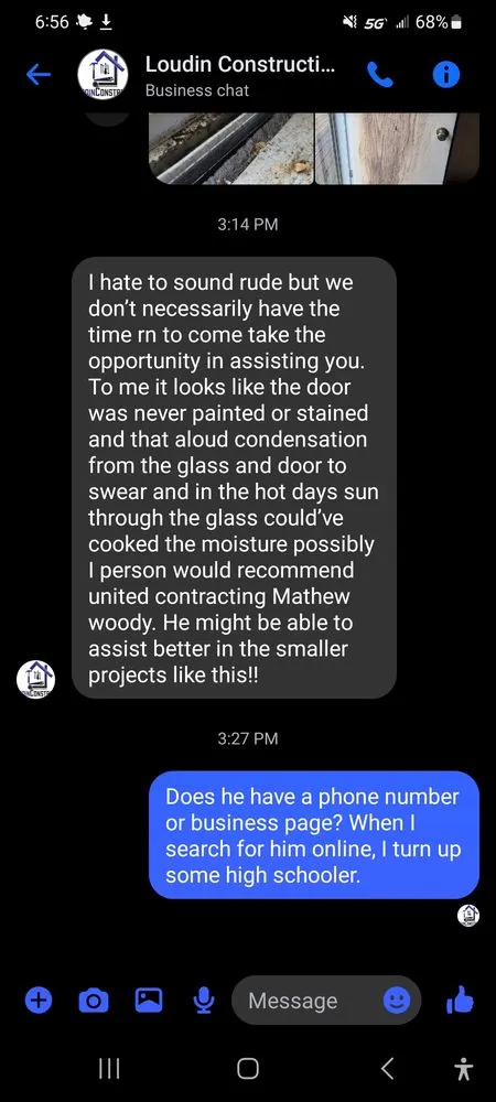 Slide of Loudin Construction