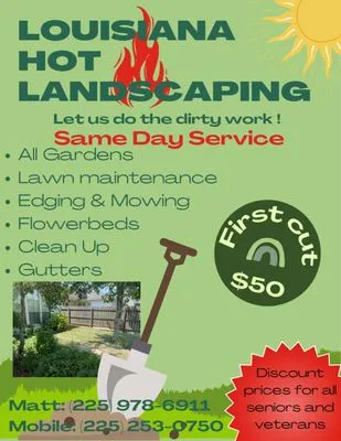 Louisiana Hot Landscaping Logo