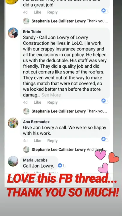 Slide of Lowry Roofing McKinney