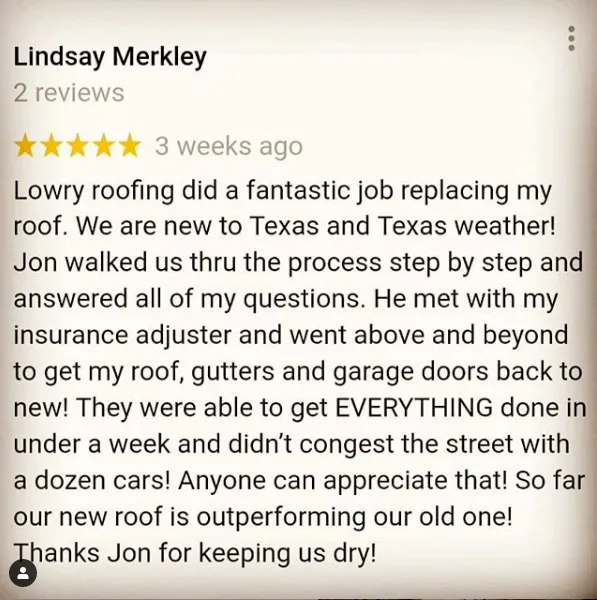Slide of Lowry Roofing McKinney
