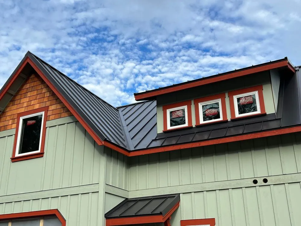 Emergency metal roofing installation after storm damage in Lopez Island, WA by LPZ Roofing