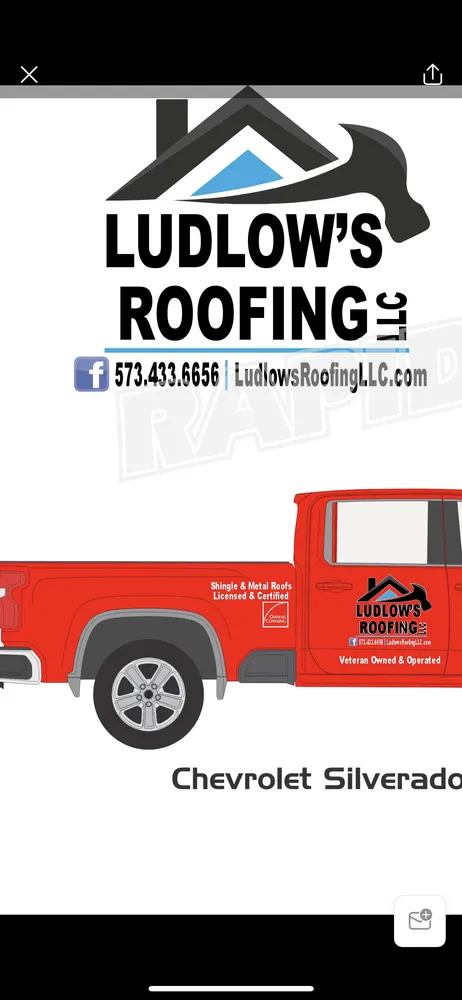 Slide of Ludlow's Roofing