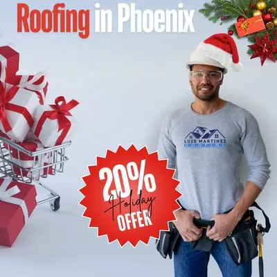 Luis Martinez Roofing Logo