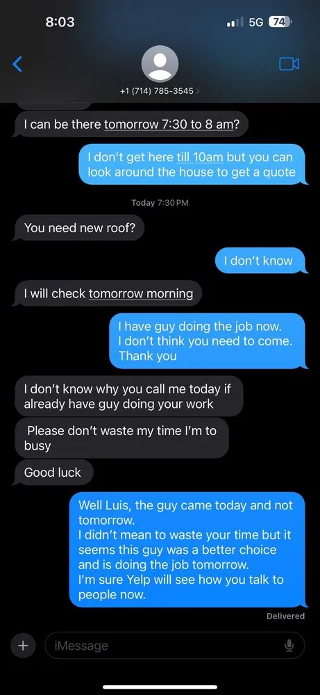 Slide of Luis Mendoza Roofing