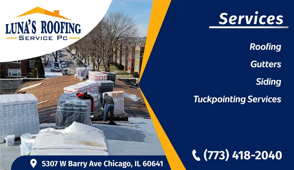 Slide of Luna's Roofing Service