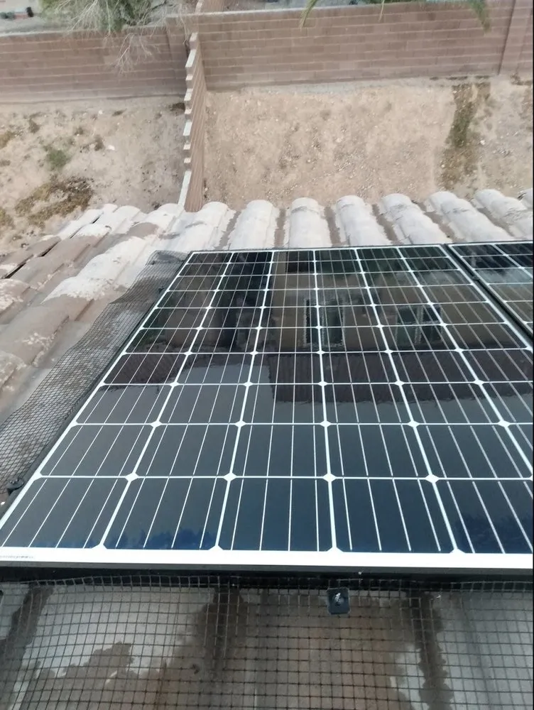 Slide of LV Solar Panel Cleaning