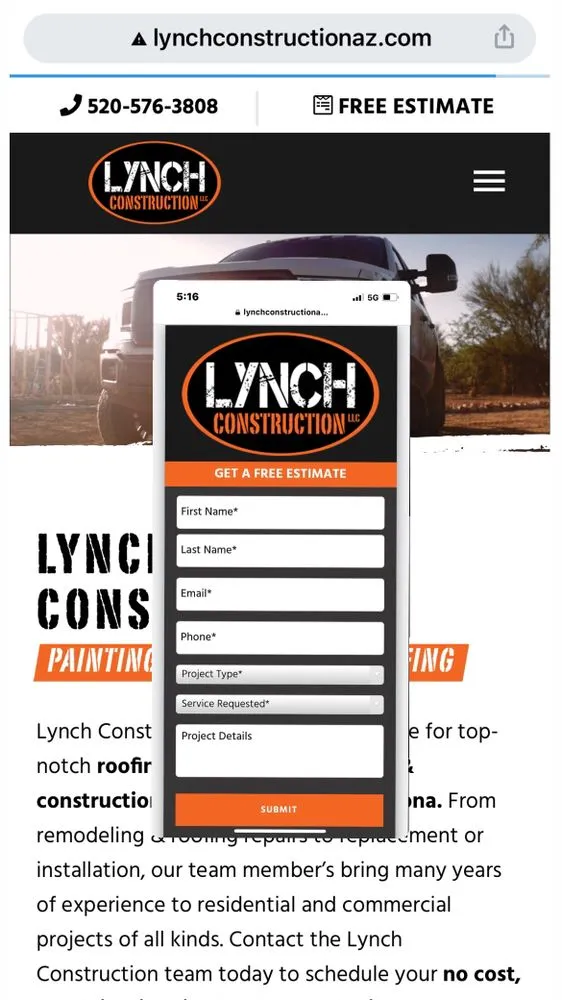 Slide of Lynch Construction