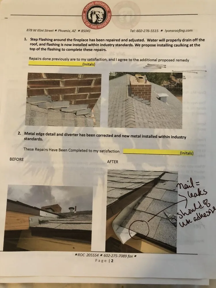 Slide of Lyons Roofing