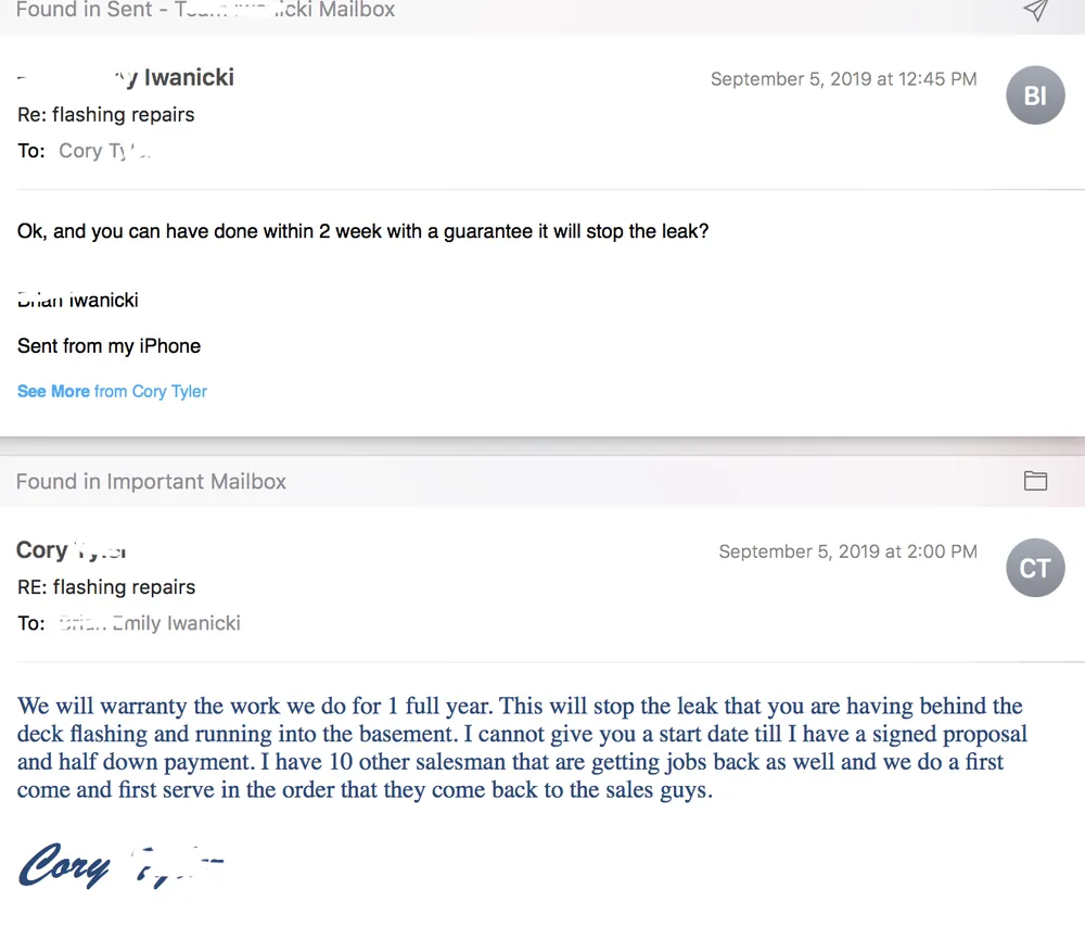 Slide of Lyster Exteriors