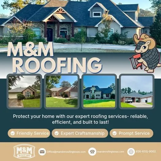 Emergency residential roofing service experts serving LufkinTexasLufkin, TX - M & M Roofing