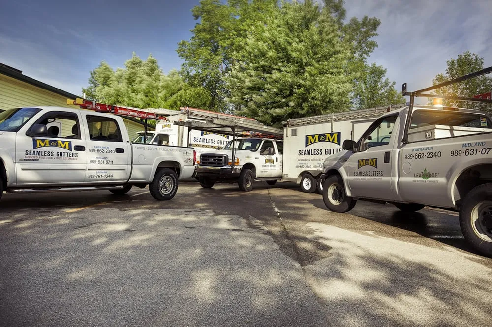 Slide of M & M Seamless Gutters