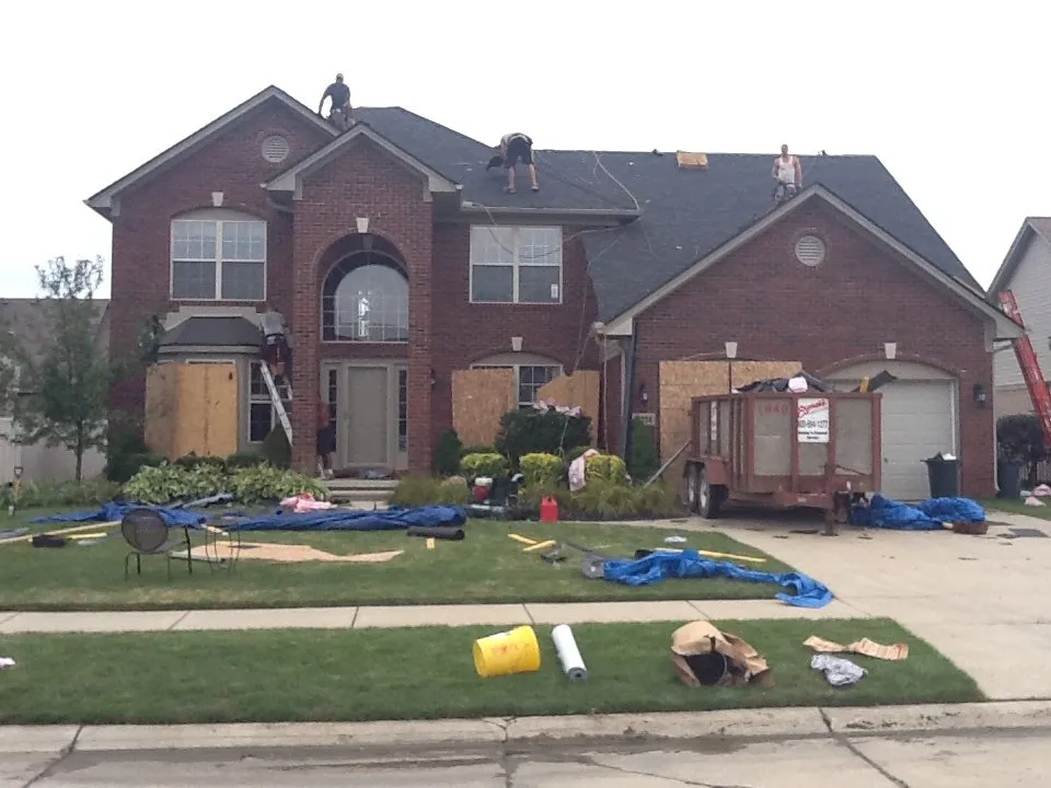 Slide of M&A Roofing