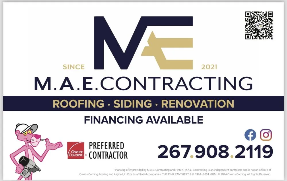 Slide of MAE Contracting